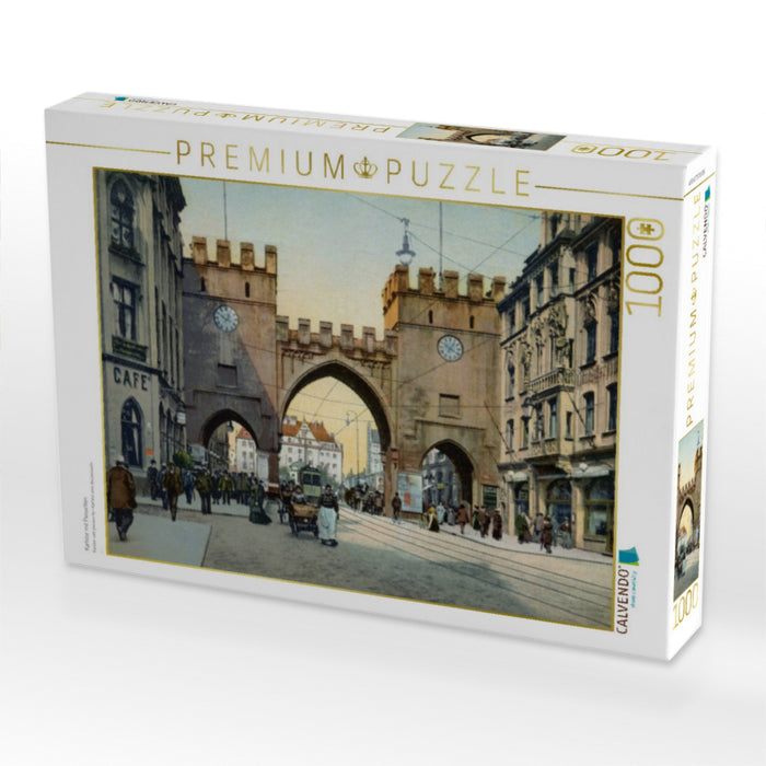 Karlstor mit Passanten - CALVENDO Foto-Puzzle'