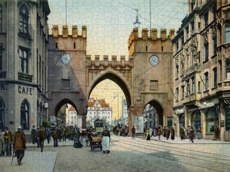 Karlstor mit Passanten - CALVENDO Foto-Puzzle'