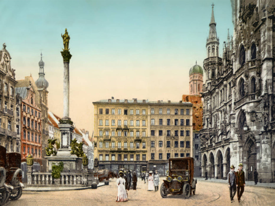 Marienplatz mit Mariensäule - CALVENDO Foto-Puzzle'