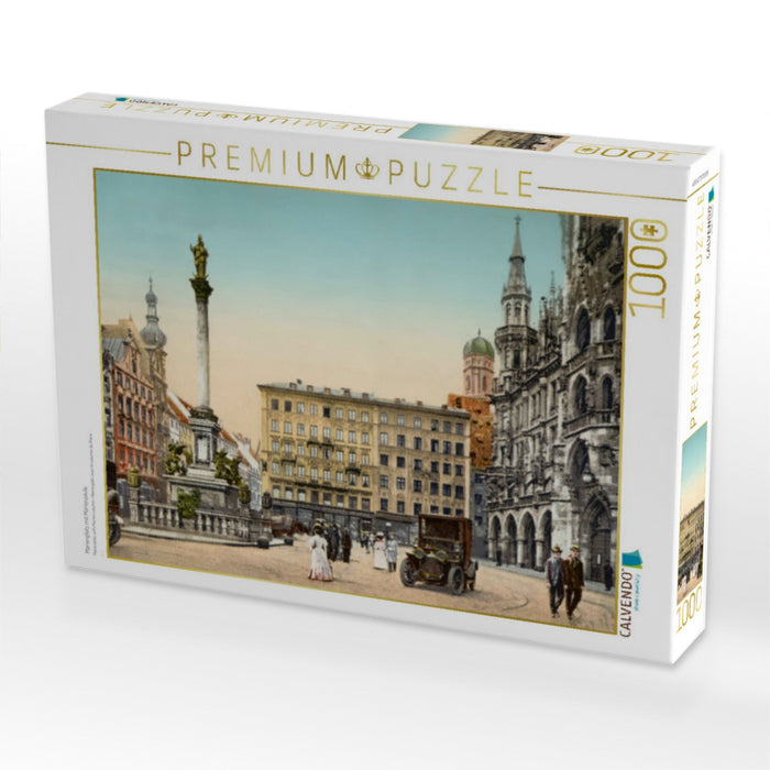 Marienplatz mit Mariensäule - CALVENDO Foto-Puzzle'