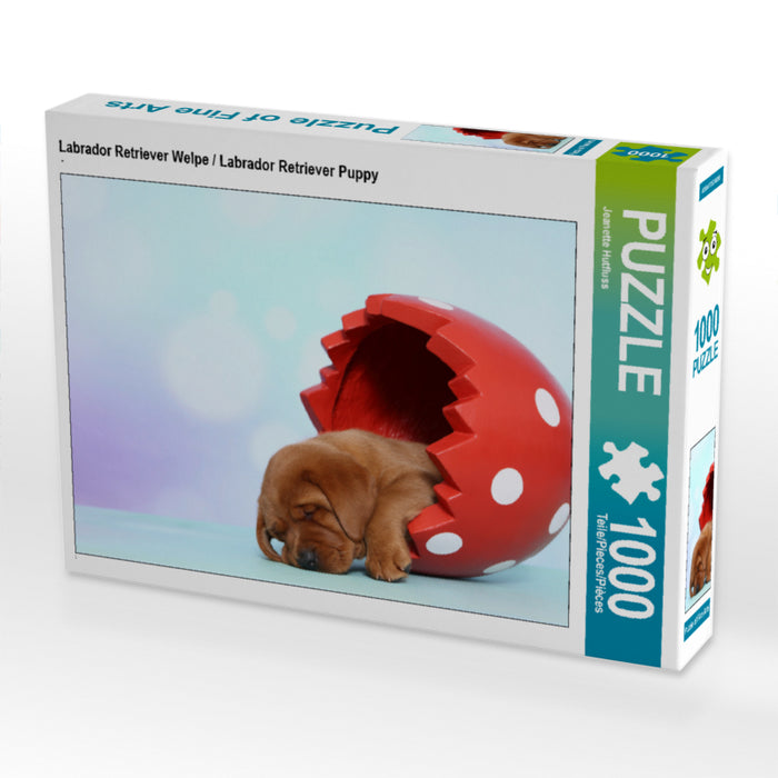 Labrador Retriever Welpe / Labrador Retriever Puppy 1000 Teile Puzzle quer - CALVENDO Foto-Puzzle'
