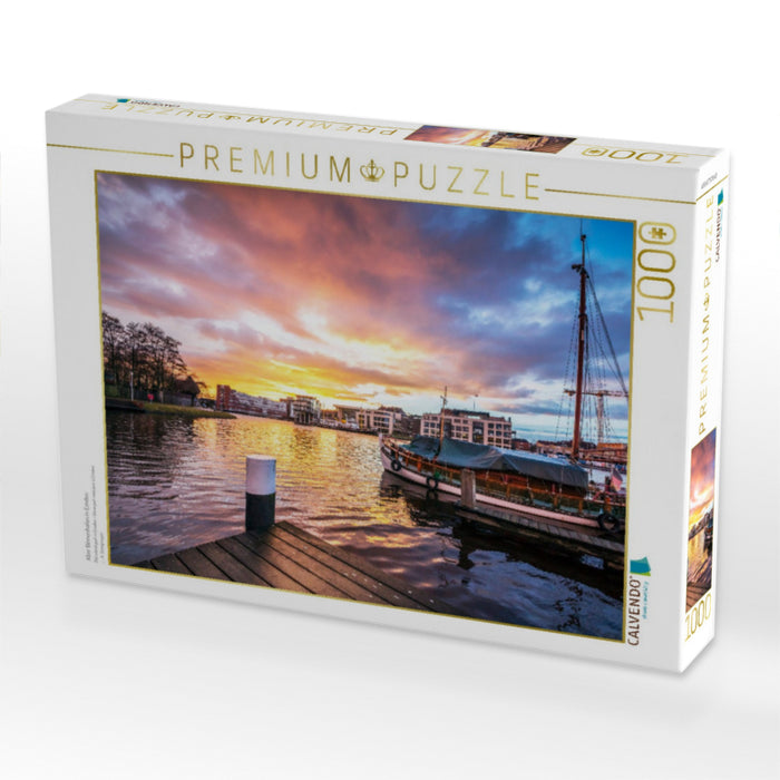 Alter Binnenhafen in Emden - CALVENDO Foto-Puzzle'