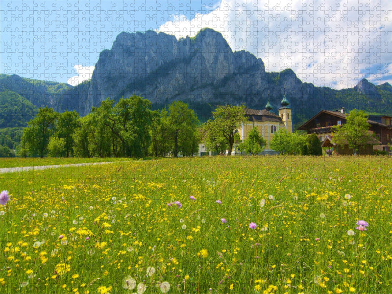 Sankt Lorenz am Mondsee - CALVENDO Foto-Puzzle'