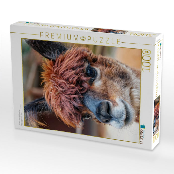 Alpakas - süß und flauschig - CALVENDO Foto-Puzzle'