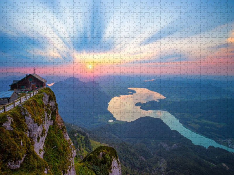 Abendstimmung auf der Schafbergspitze - CALVENDO Foto-Puzzle'
