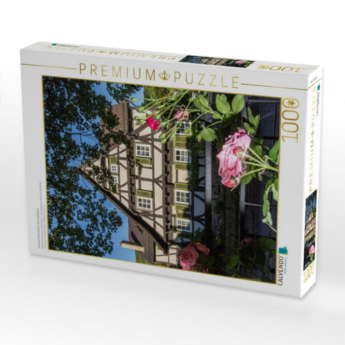Fachwerk Romantik in Strümpfelbach - CALVENDO Foto-Puzzle'