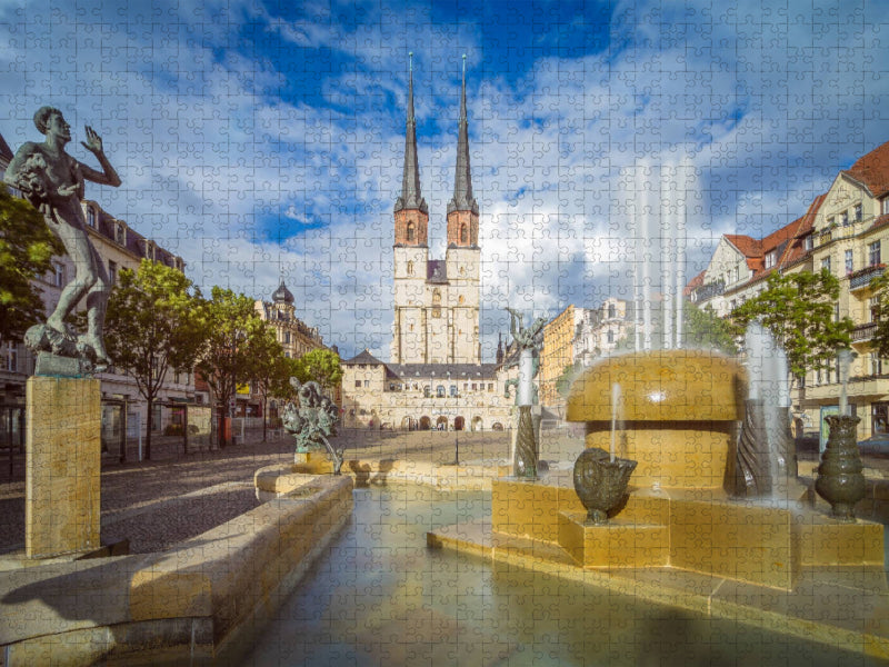 Sommer in Halle - CALVENDO Foto-Puzzle'