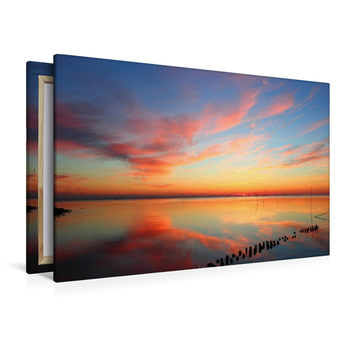 Premium Textil-Leinwand Sonnenuntergang