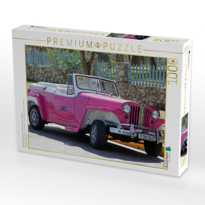 Der legendäre Jeepster von Willys-Overland auf Kuba - CALVENDO Foto-Puzzle'