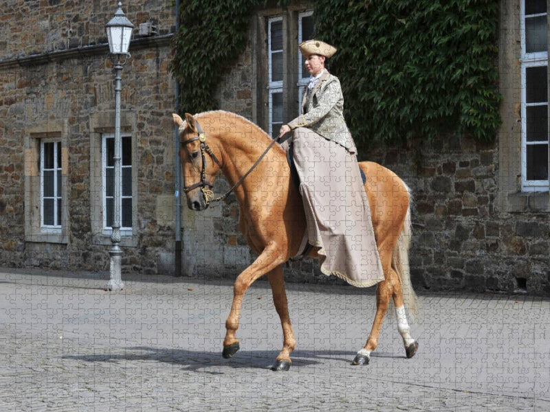 Lusitano Odeceixe - Fürstliche Hofreitschule Bückeburg - CALVENDO Foto-Puzzle'