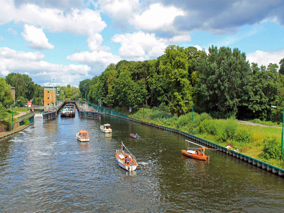 Sommer an der Havel-Schleuse in Berlin - CALVENDO Foto-Puzzle'