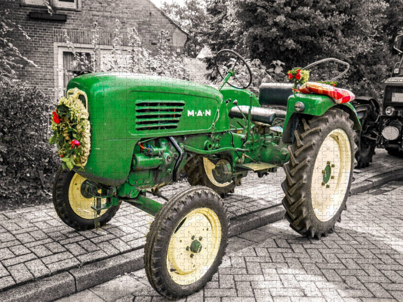 Oldtimer Trecker MAN - CALVENDO Foto-Puzzle'