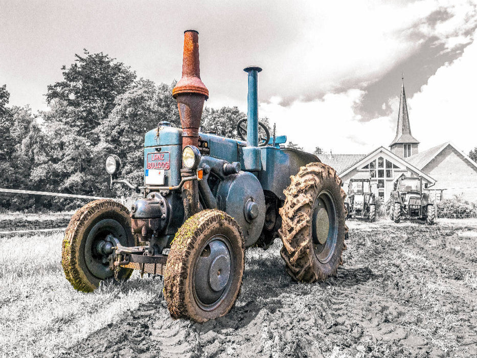 Oldtimer Trecker Lanz Bulldog - CALVENDO Foto-Puzzle'