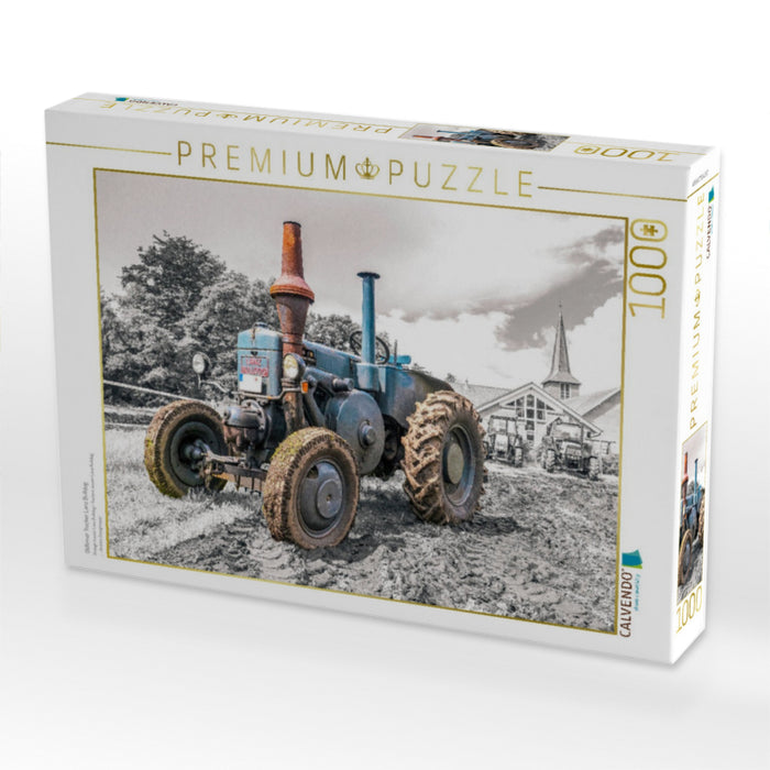Oldtimer Trecker Lanz Bulldog - CALVENDO Foto-Puzzle'