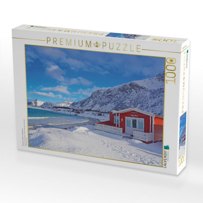 Einsame Hütte im Nordland - CALVENDO Foto-Puzzle'