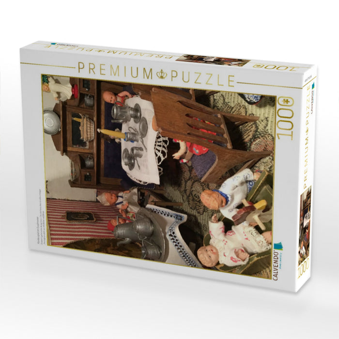 Kinderspiel im Esszimmer - CALVENDO Foto-Puzzle'