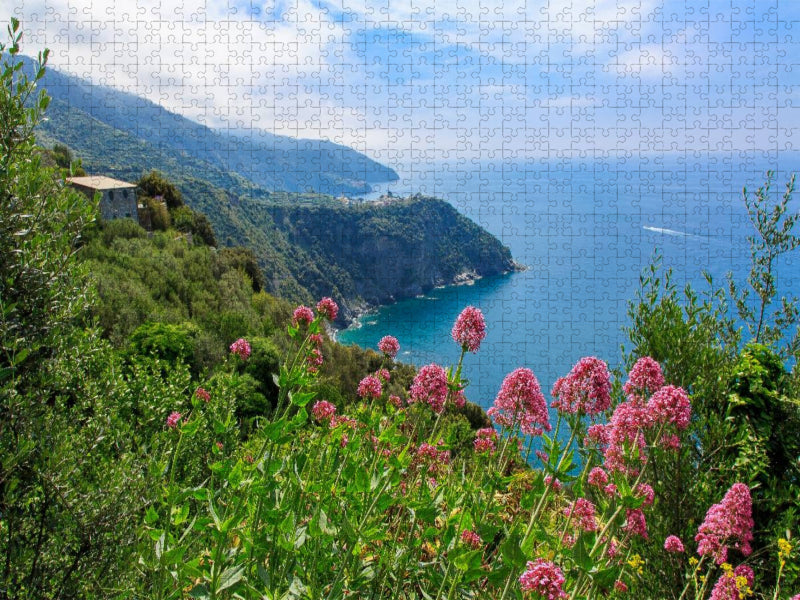 Trail östlich von Vernazza - CALVENDO Foto-Puzzle'