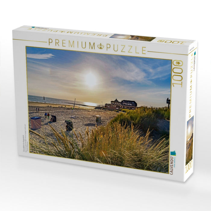 Strandblick im Gegenlicht - CALVENDO Foto-Puzzle'