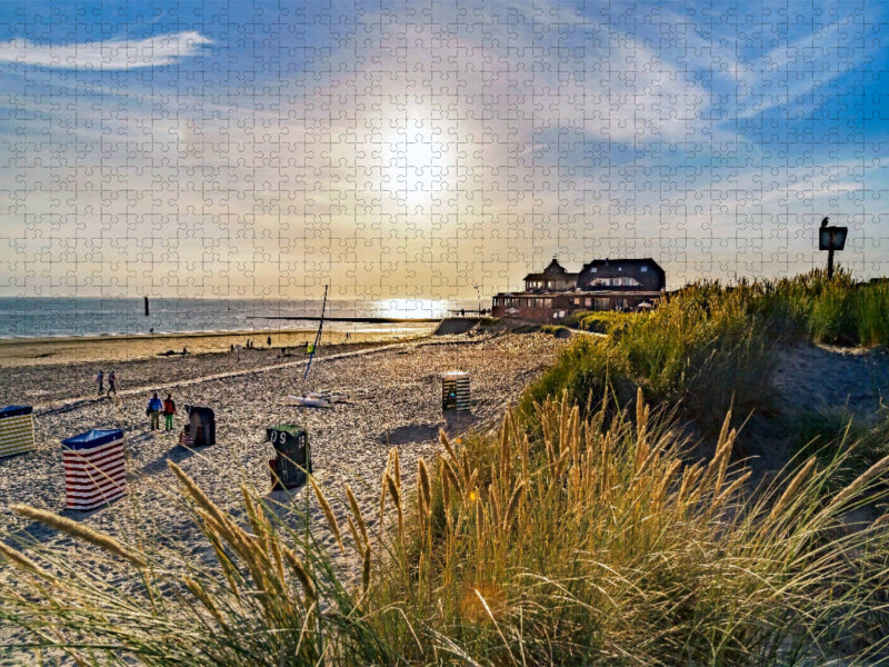 Strandblick im Gegenlicht - CALVENDO Foto-Puzzle'