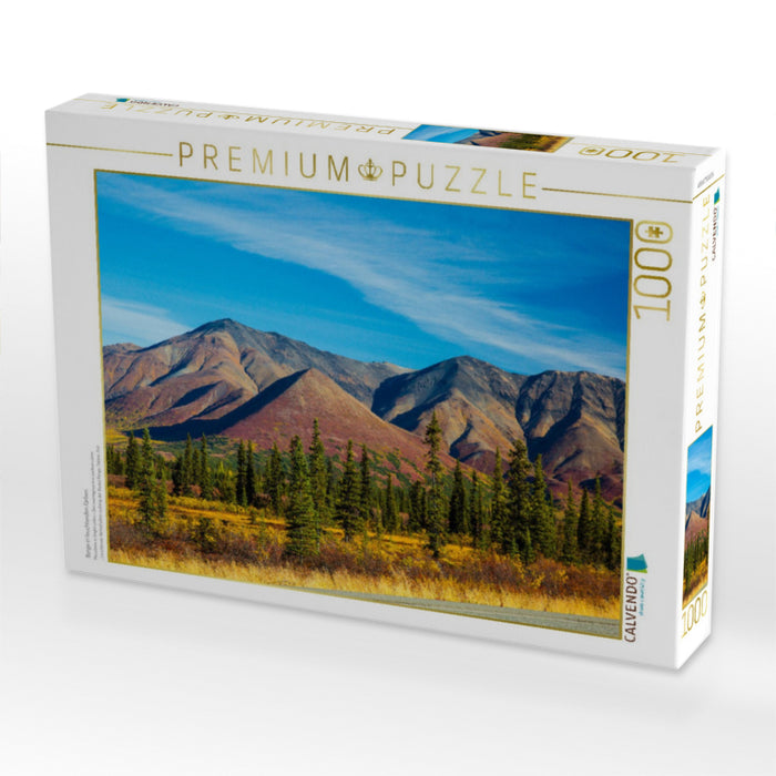 Berge in leuchtenden Farben - CALVENDO Foto-Puzzle'