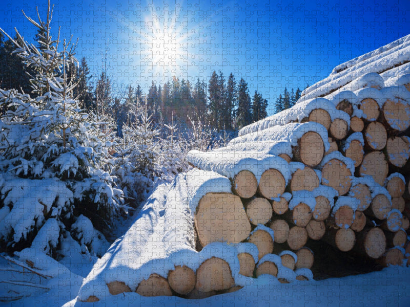Winterwald - CALVENDO Foto-Puzzle'