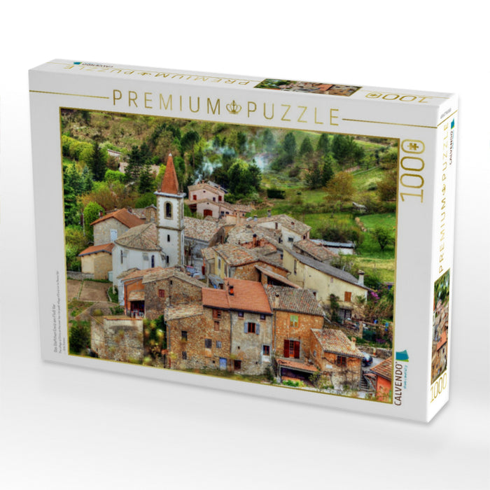 Das Dörfchen Enriz am Fluß Var - CALVENDO Foto-Puzzle'