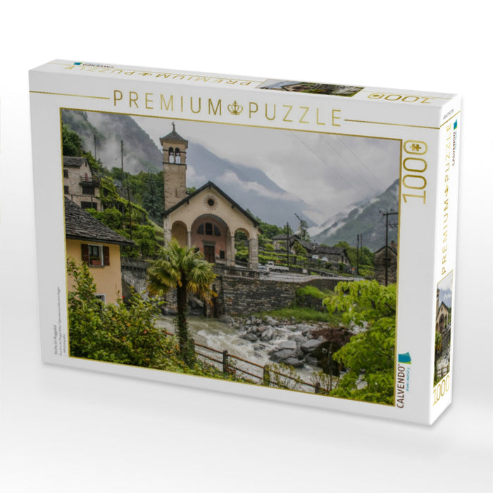 Kirche im Maggiatal - CALVENDO Foto-Puzzle'