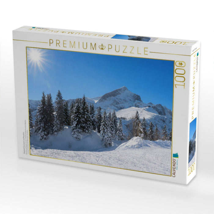Skigebiet Kreuzeck und Alpspitze - CALVENDO Foto-Puzzle'