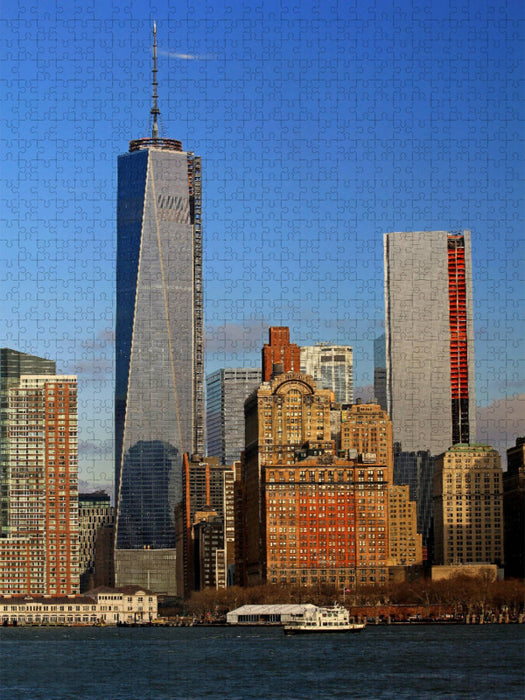 Manhattan Skyline von New York City - CALVENDO Foto-Puzzle'