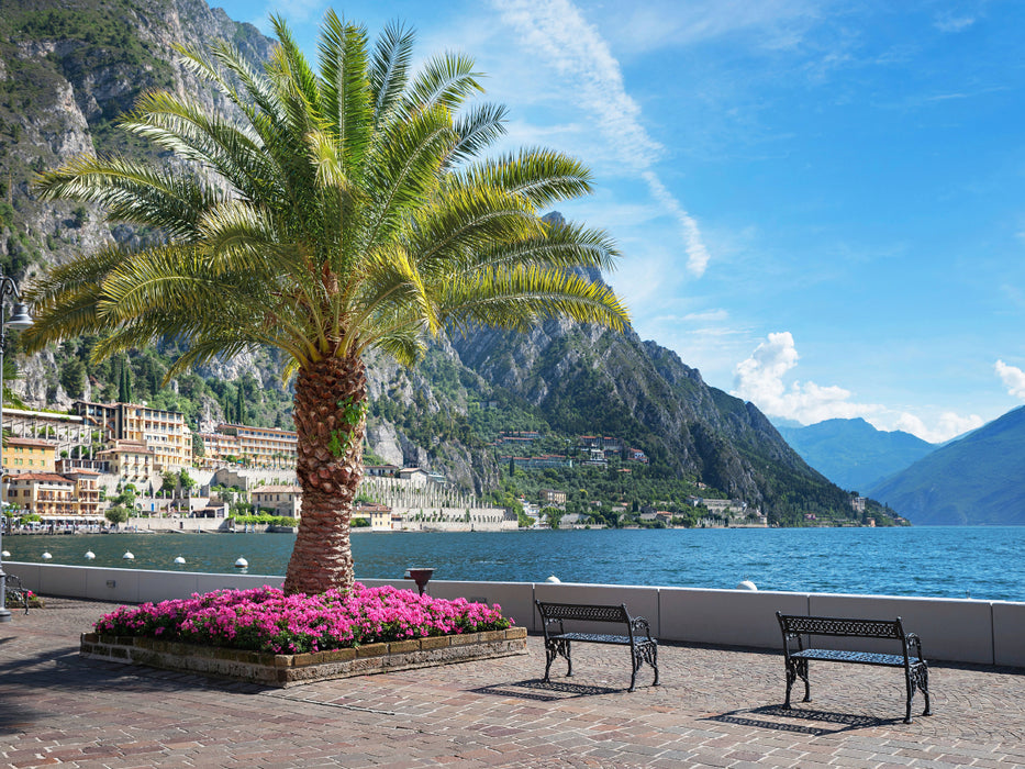 Uferpromenade Limone sul Garda 1000 Teile Puzzle quer - CALVENDO Foto-Puzzle'