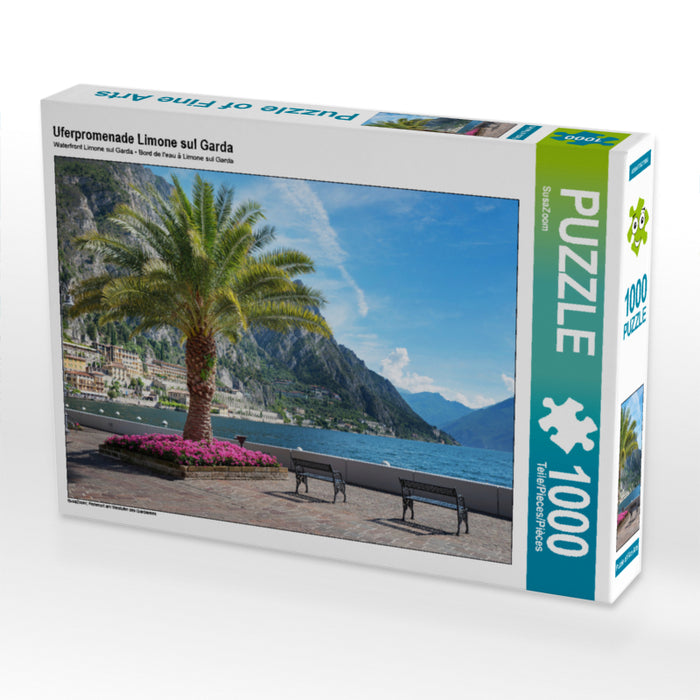 Uferpromenade Limone sul Garda 1000 Teile Puzzle quer - CALVENDO Foto-Puzzle'