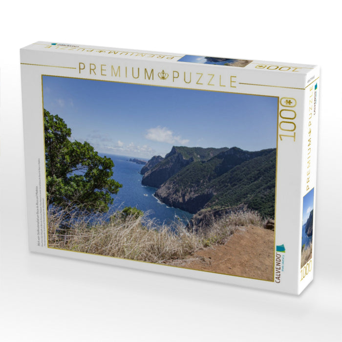 Blick vom Steilküstenpfad am Boca do Risco auf Madeira - CALVENDO Foto-Puzzle'