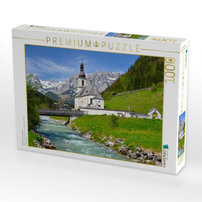 Pfarrkirche St. Sebastian - CALVENDO Foto-Puzzle'