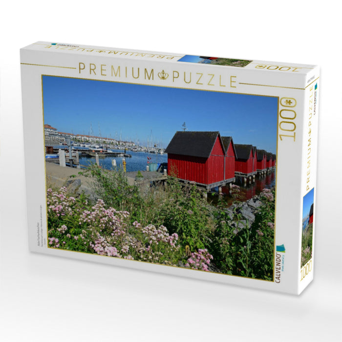 Rote Fischerhäuschen - CALVENDO Foto-Puzzle'