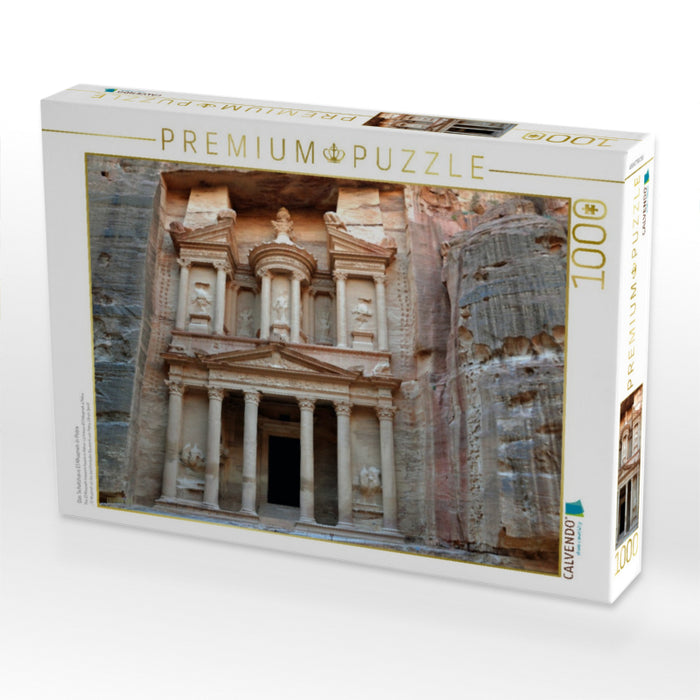 Das Schatzhaus El Khazneh in Petra - CALVENDO Foto-Puzzle'