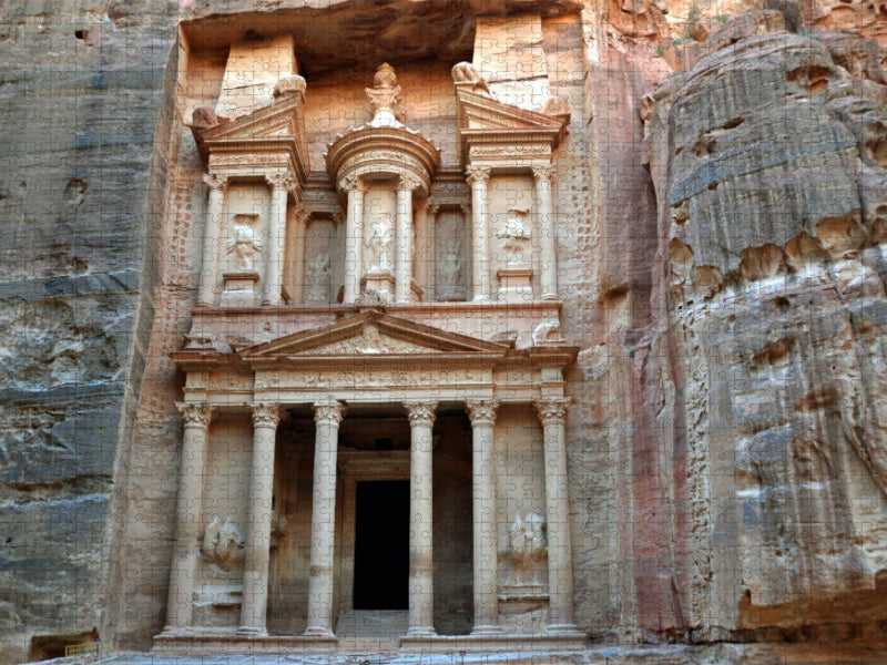 Das Schatzhaus El Khazneh in Petra - CALVENDO Foto-Puzzle'