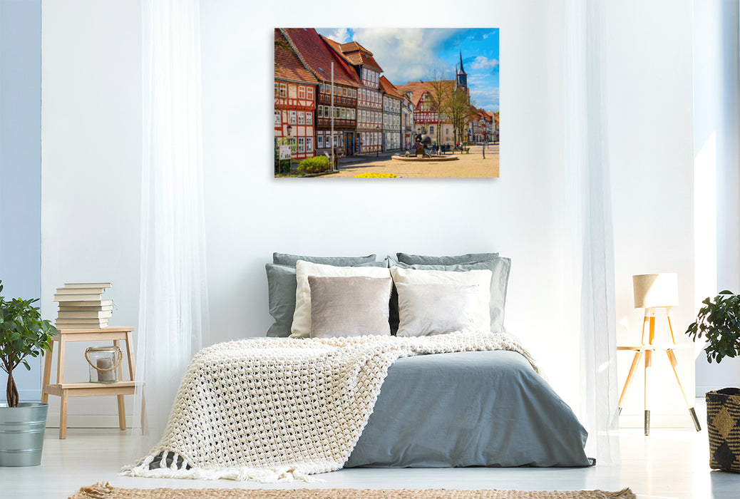 Premium Textil-Leinwand Premium Textil-Leinwand 120 cm x 80 cm quer Ein Motiv aus dem Kalender Duderstadt Impressionen