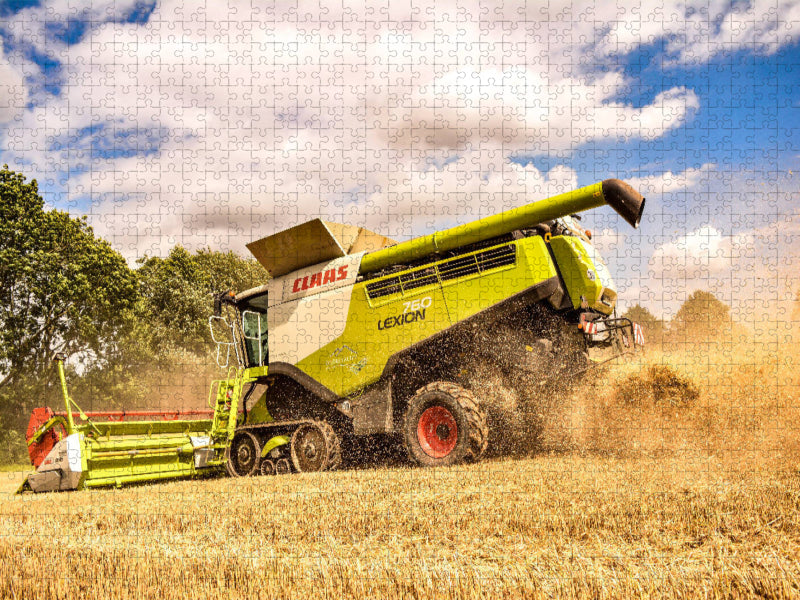 Ein Motiv aus dem Kalender Landwirtschaft - Giganten im Kornfeld - CALVENDO Foto-Puzzle'