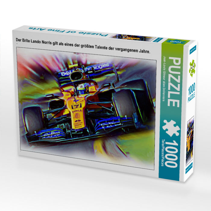 Der Brite Lando Norris gilt als eines der größten Talente der vergangenen Jahre. 1000 Teile Puzzle quer - CALVENDO Foto-Puzzle'