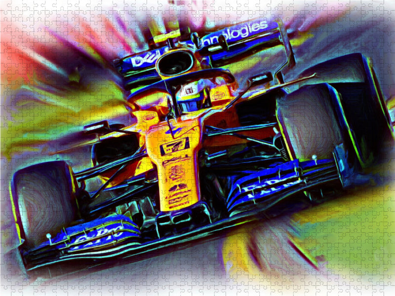 Der Brite Lando Norris gilt als eines der größten Talente der vergangenen Jahre. 1000 Teile Puzzle quer - CALVENDO Foto-Puzzle'