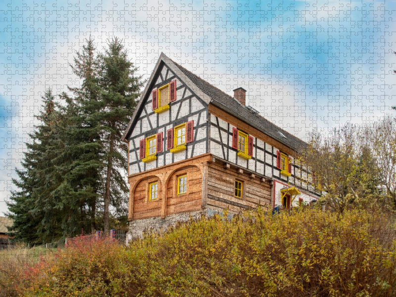 Fachwerkhaus in Ruderitz - neu restauriert - CALVENDO Foto-Puzzle'