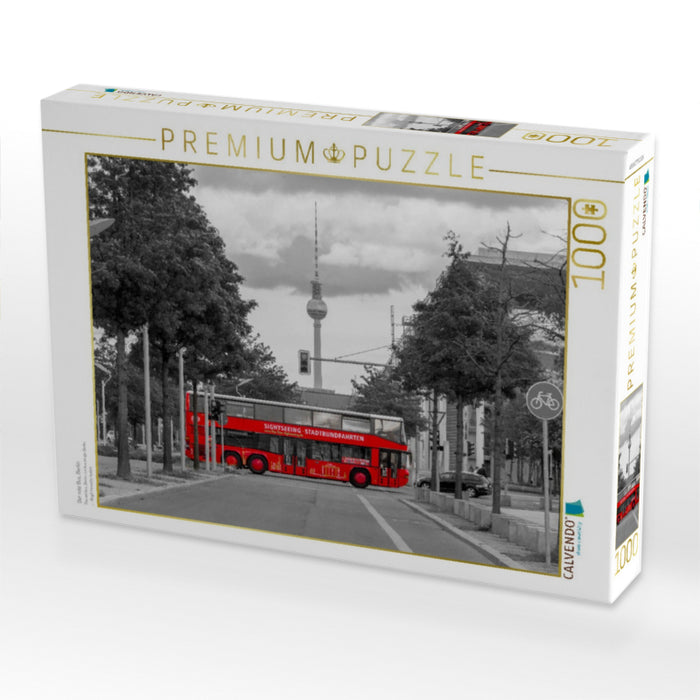 Der rote Bus, Berlin - CALVENDO Foto-Puzzle'