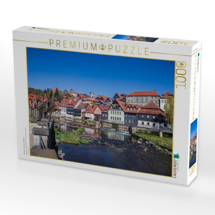 Auf dem Ufer der Haßlach - CALVENDO Foto-Puzzle'
