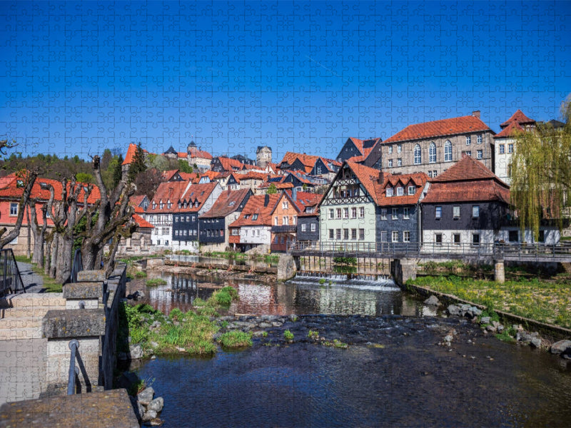 Auf dem Ufer der Haßlach - CALVENDO Foto-Puzzle'