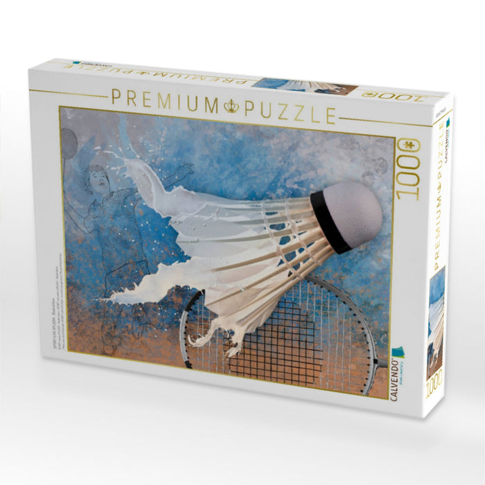 SPORT trifft SPLASH - Badminton - CALVENDO Foto-Puzzle'