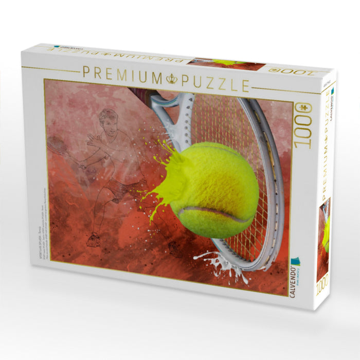 SPORT trifft SPLASH - Tennis - CALVENDO Foto-Puzzle'