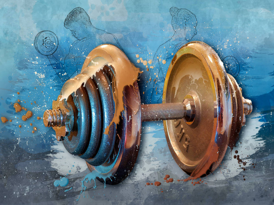 SPORT trifft SPLASH - Bodybuilding - CALVENDO Foto-Puzzle'