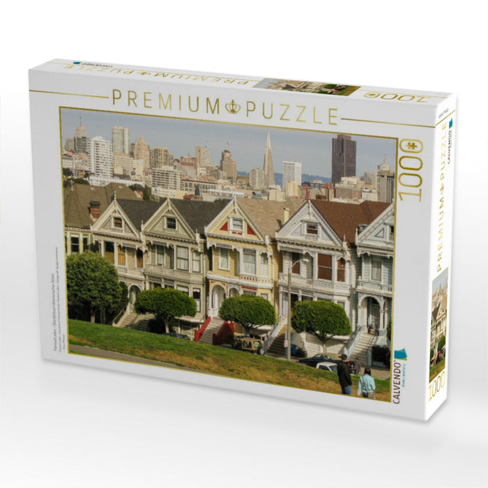 Painted Ladies - Überbleibsel viktorianischer Zeiten - CALVENDO Foto-Puzzle'