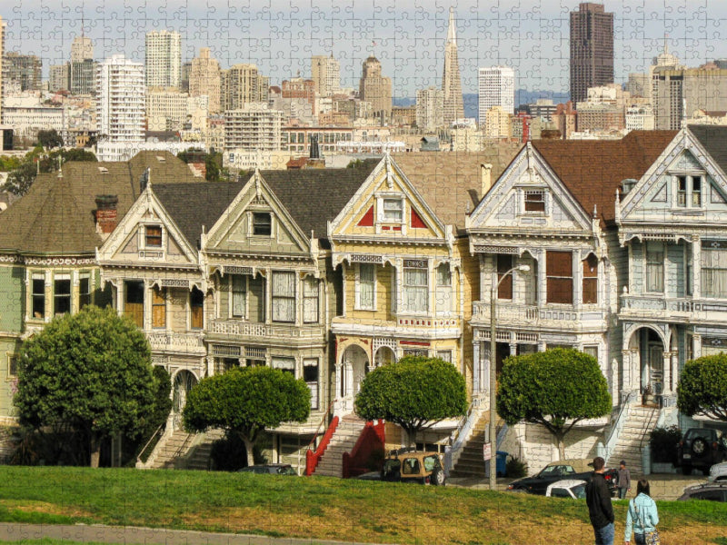 Painted Ladies - Überbleibsel viktorianischer Zeiten - CALVENDO Foto-Puzzle'