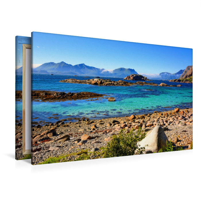 Premium Textil-Leinwand Ein Motiv aus dem Kalender Im hohen Norden Norwegens